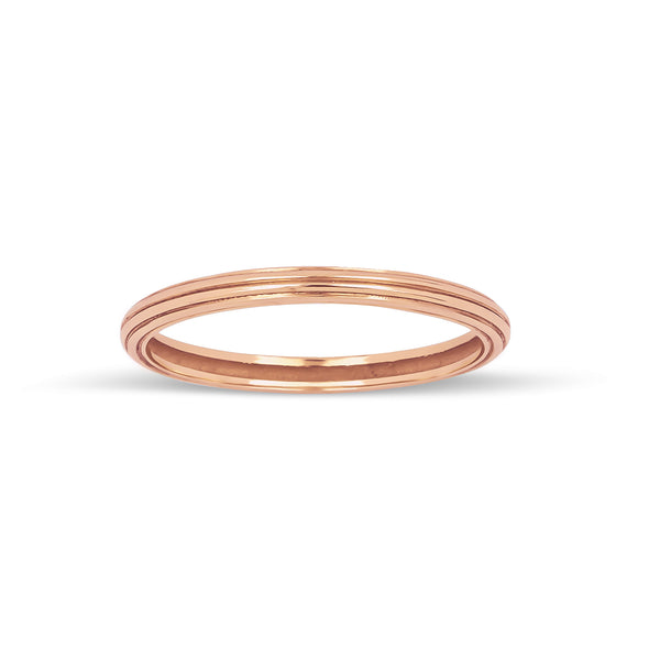 Sempre - 14K Gold Textured Thin Ring