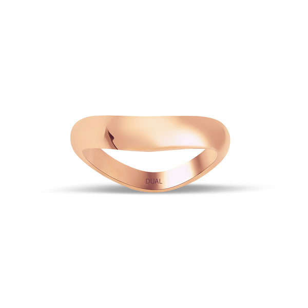 Onda - 14K Gold Thick Wavy Ring