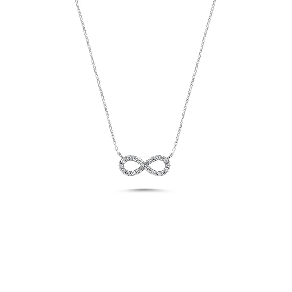 Infinito - 14K Gold Infinity Diamond Necklace